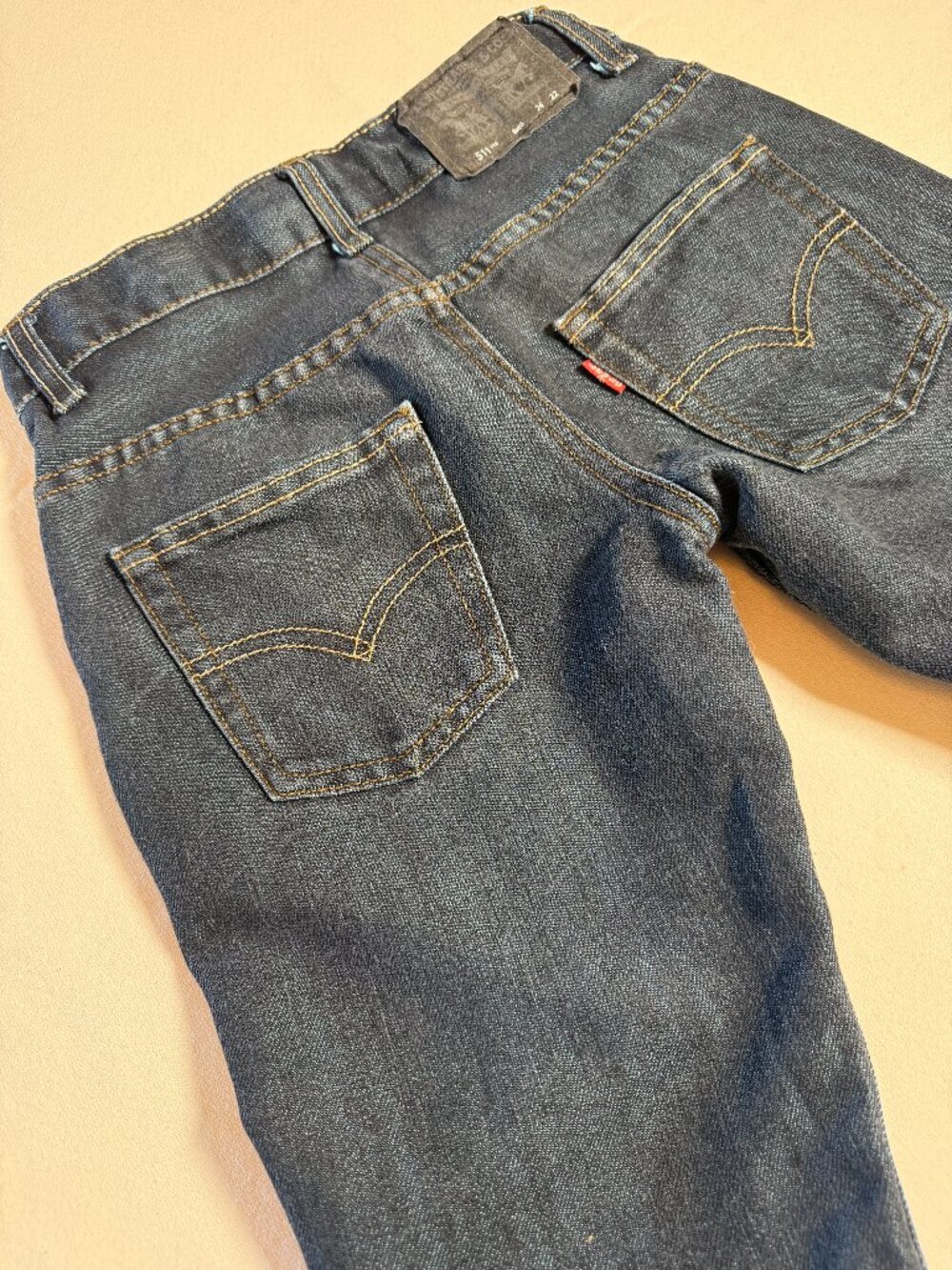 Levi's 511 Jeans Boys 24x22 Blue Dark Wash Slim Fit Straight Leg Denim Youth